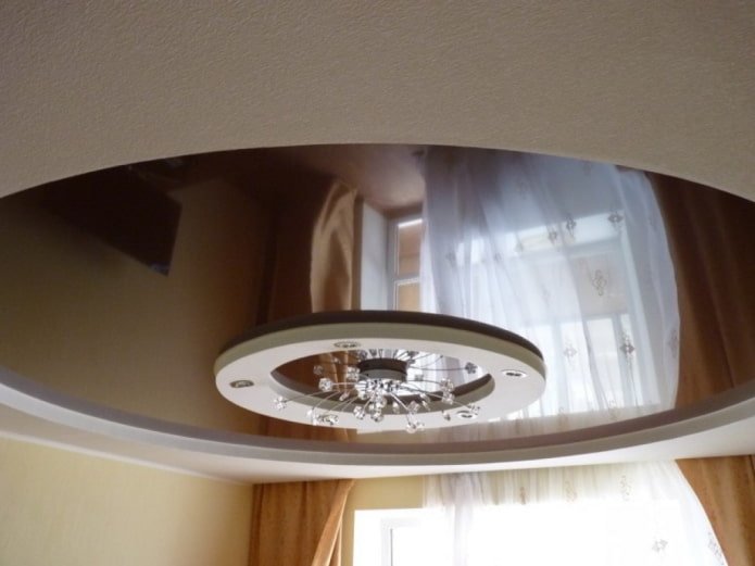 white-brown ceiling construction