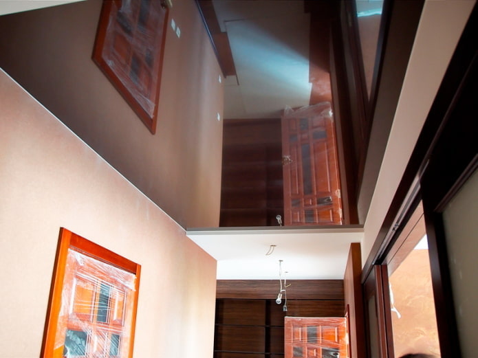 dark brown stretch fabric