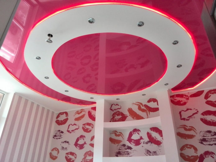 white-pink stretch fabric white-pink stretch fabric