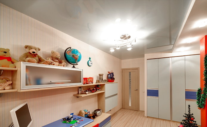 gray stretch fabric in the interior of the nursery gray stretch fabric in the interior of the nursery