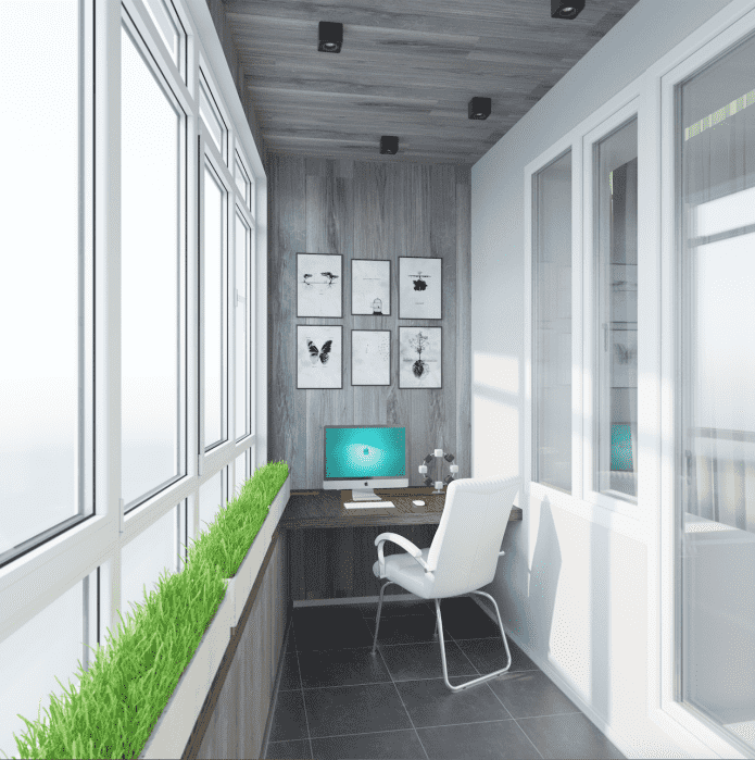 gray ceiling structure on the balcony gray ceiling structure on the balcony