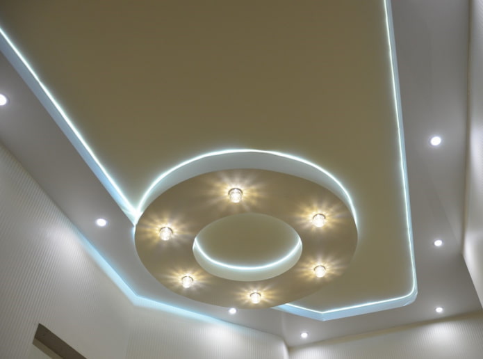 ceiling structure with contour lighting ceiling structure with contour lighting