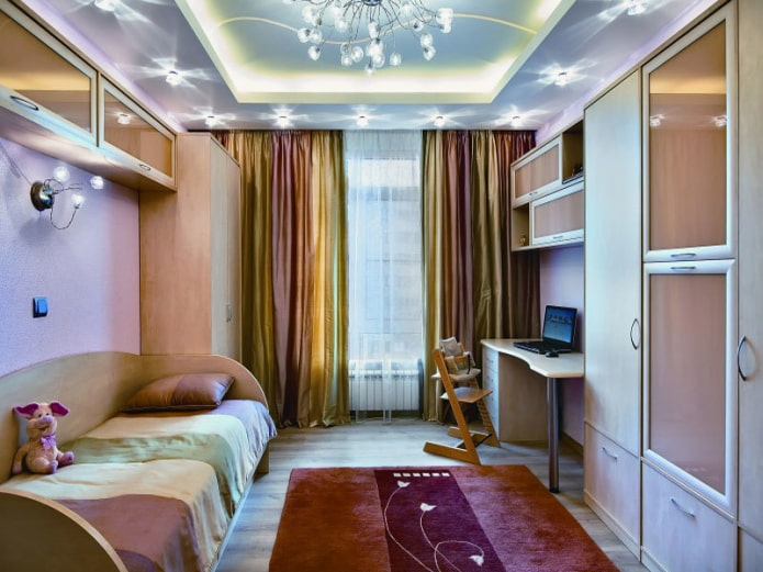 spotlights on the ceiling in the interior spotlights on the ceiling in the interior