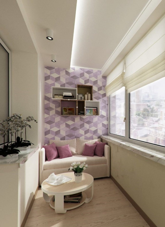 illuminated ceiling structure on the balcony illuminated ceiling structure on the balcony