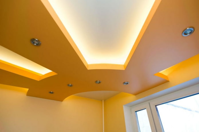 curly ceiling structure in the corner curly ceiling structure in the corner