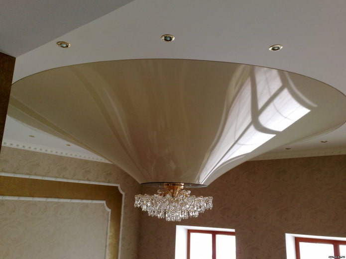 curly ceiling structure in the form of a cone curly ceiling structure in the form of a cone