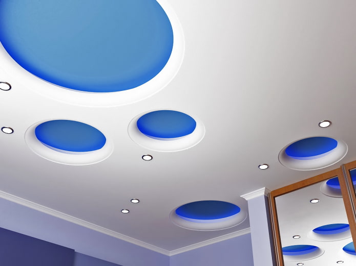 curly ceiling structure in the form of circles curly ceiling structure in the form of circles