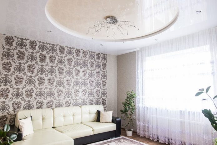 curly ceiling structure in the center curly ceiling structure in the center