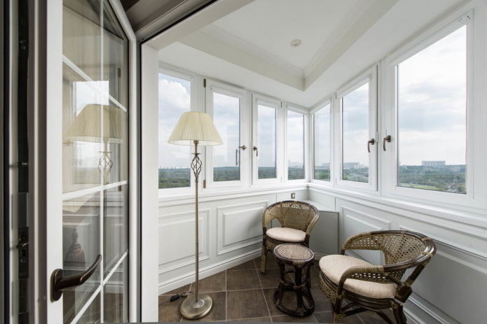 suspended plasterboard structure on the loggia suspended plasterboard structure on the loggia
