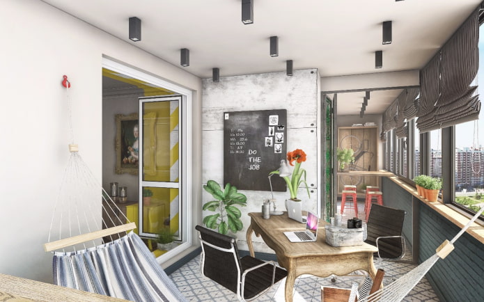 spots on the ceiling on the loggia spots on the ceiling on the loggia