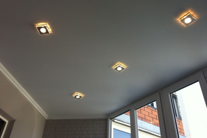 spotlights on the loggia spotlights on the loggia