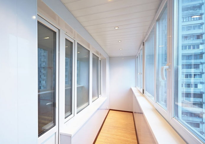 plastic ceiling panels on the loggia plastic ceiling panels on the loggia