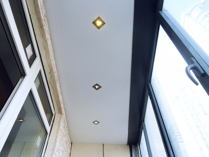 spotlights on the loggia spotlights on the loggia