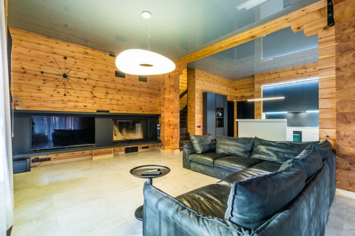 gray stretch canvas in the living room