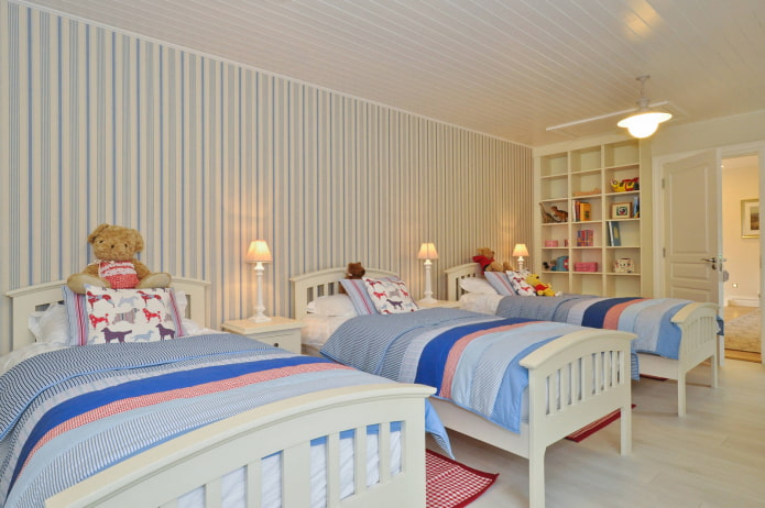 plastic panels in the interior of the nursery