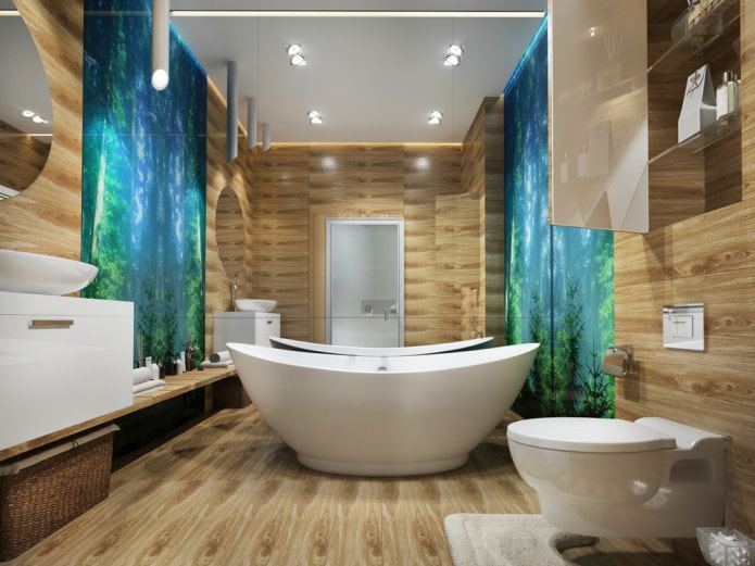 matt ceiling surface in the bathroom