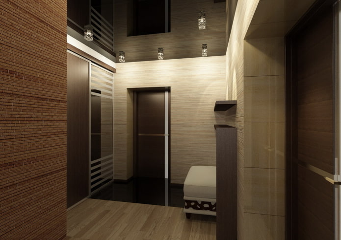 black ceiling in the interior of the hallway black ceiling in the interior of the hallway