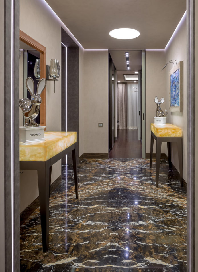 soaring ceiling in the interior of the corridor soaring ceiling in the interior of the corridor