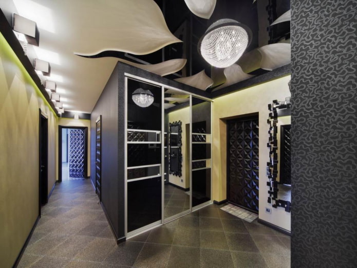 ceiling lighting in the interior of the corridor ceiling lighting in the interior of the corridor