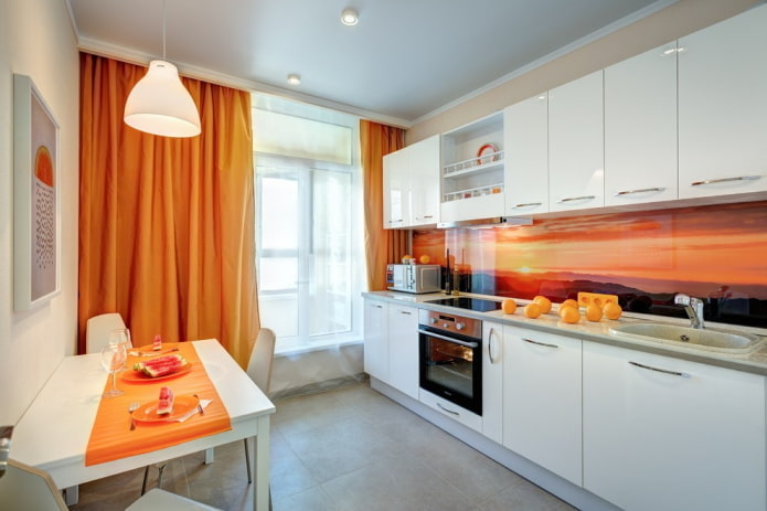 gray ceiling in the kitchen
