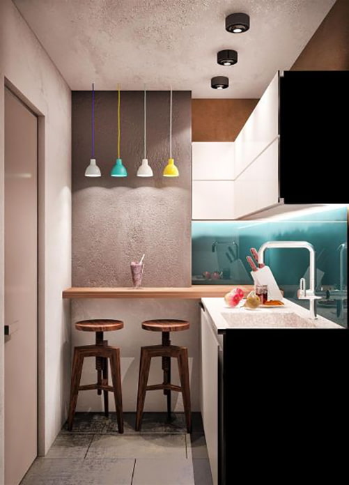 decorative ceiling plaster in the kitchen