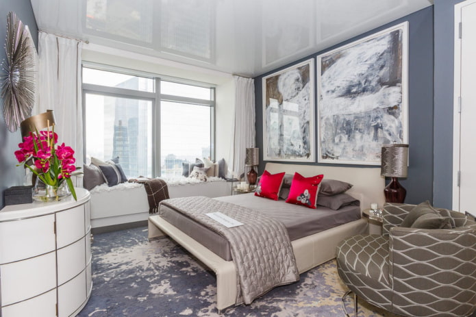 ceiling design in a small bedroom