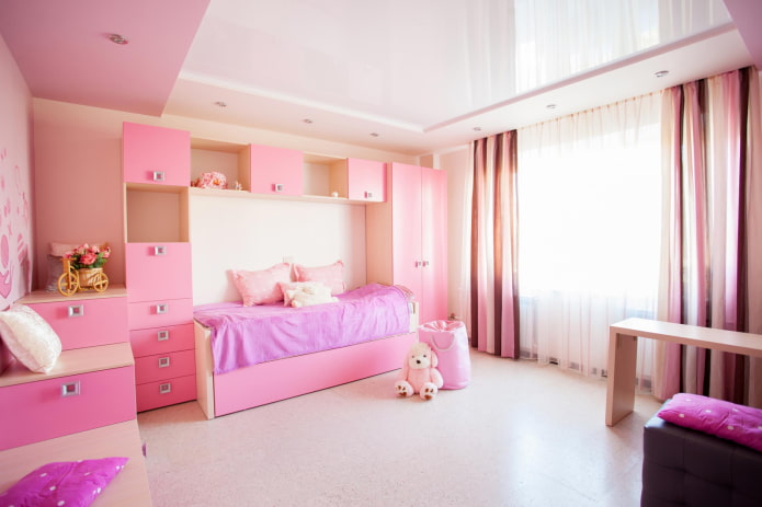 ceiling design in the children's bedroom