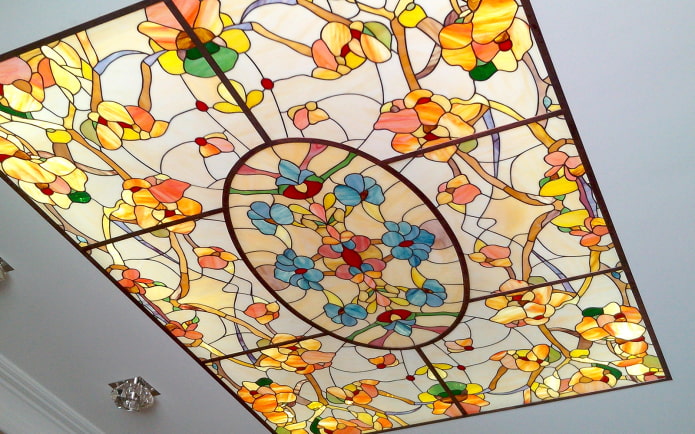 floral stained glass floral stained glass