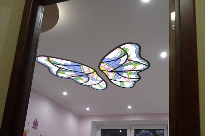 stained glass construction of non-standard shape stained glass construction of non-standard shape