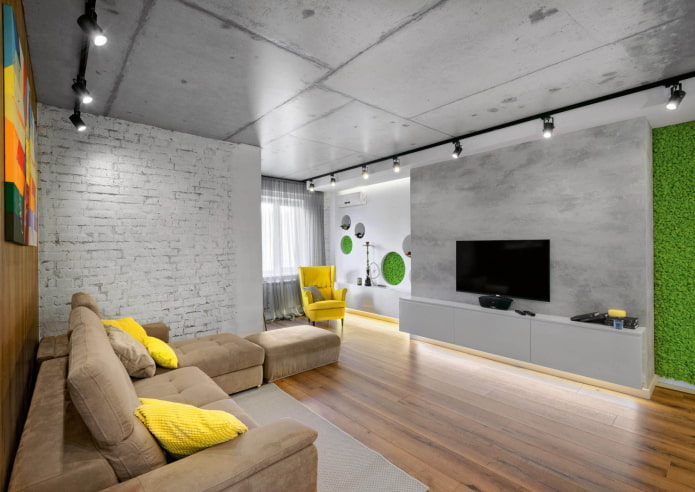 living room in loft style living room in loft style