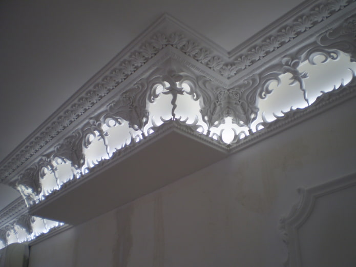 openwork stucco decoration on the ceiling openwork stucco decoration on the ceiling
