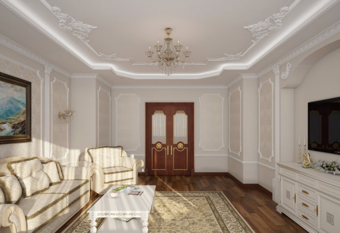 stucco decoration around the perimeter of the ceiling stucco decoration around the perimeter of the ceiling