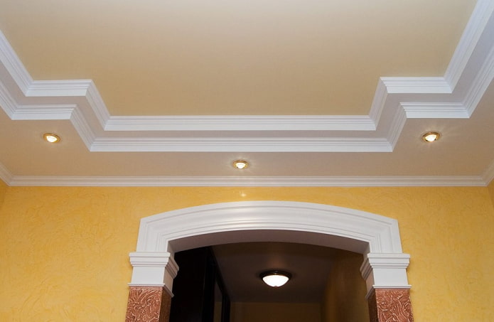 fillets in combination with a false ceiling fillets in combination with a false ceiling