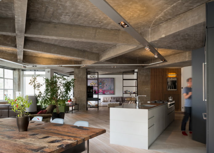 ceiling with concrete beams ceiling with concrete beams