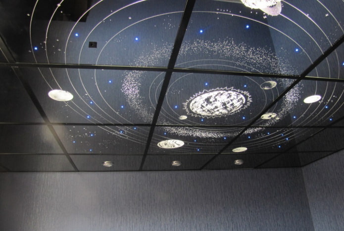 mirror ceiling structure starry sky mirror ceiling structure starry sky