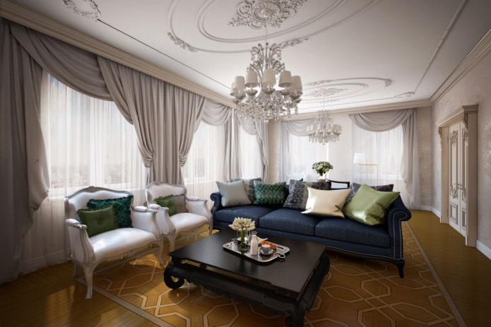 stretch canvas with stucco in the living room