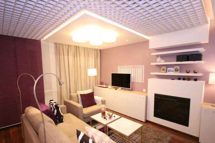 grilyato ceiling in the interior of the living room