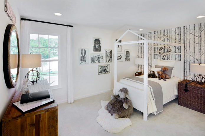 white walls in the interior of the nursery white walls in the interior of the nursery