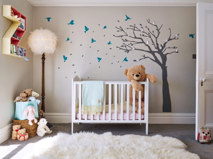 wall sticker in the form of a tree in the nursery wall sticker in the form of a tree in the nursery