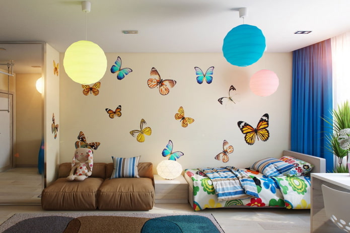 wall stickers in the form of butterflies in the nursery wall stickers in the form of butterflies in the nursery