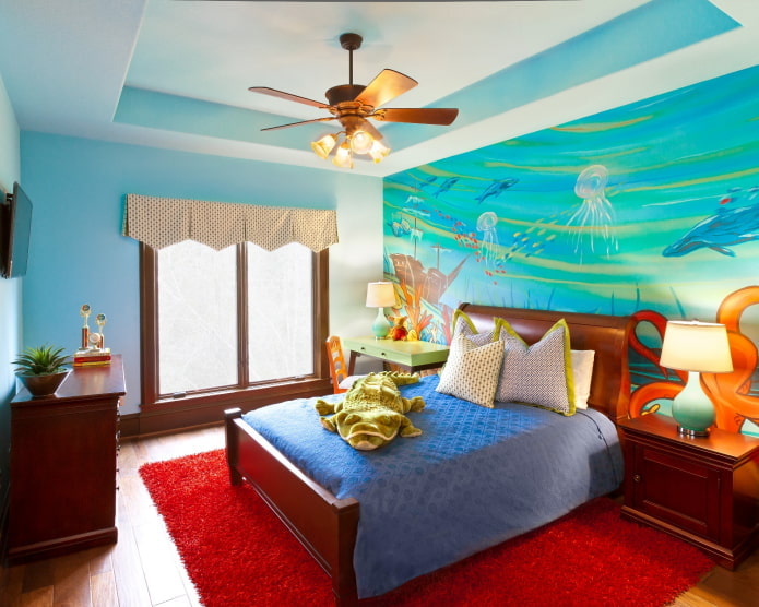 wall design in the nursery for a boy wall design in the nursery for a boy