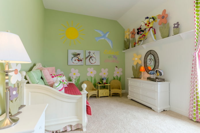 wall design in a small nursery wall design in a small nursery