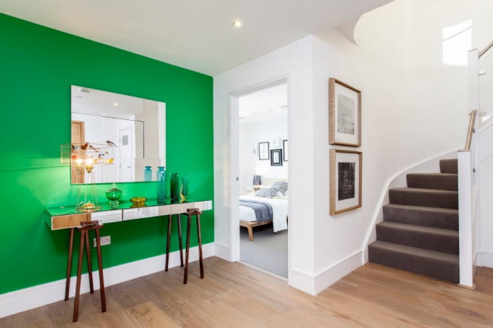 accent wall in the interior of the corridor accent wall in the interior of the corridor