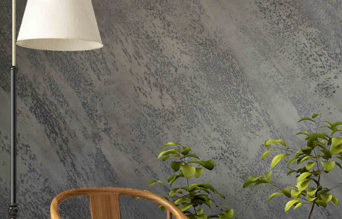 Venetian decorative plaster encausto