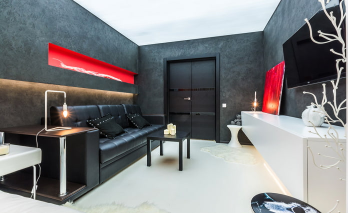 black venetian decorative plaster