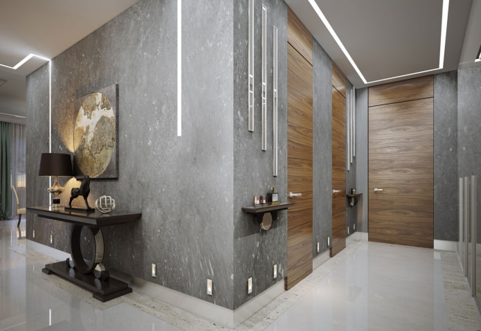 gray venetian decorative plaster