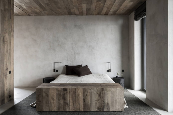 Venetian decorative plaster for concrete in the interior