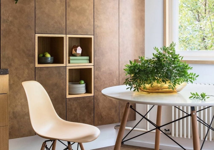 panels with imitation plaster