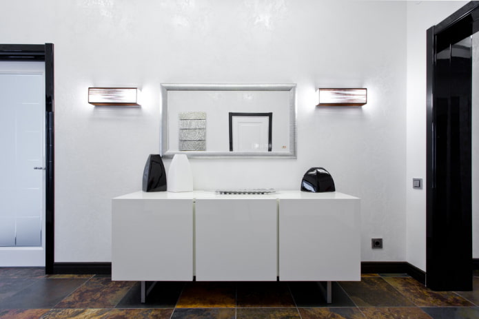 Venetian decorative plaster, white