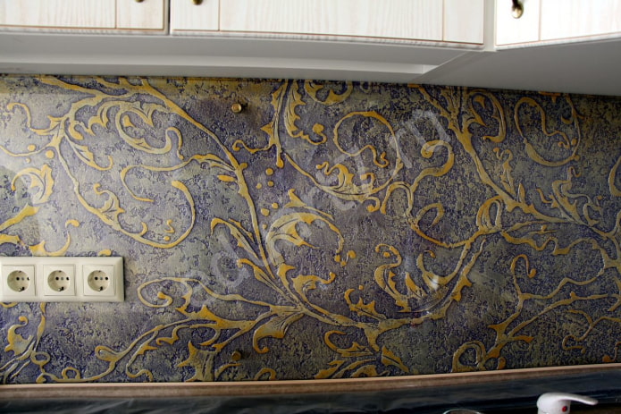 plaster on the kitchen backsplash plaster on the kitchen backsplash